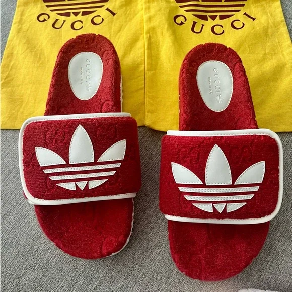 Gucci | Shoes | Gucci X Adidas Logo Slides | Poshmark display picture 1